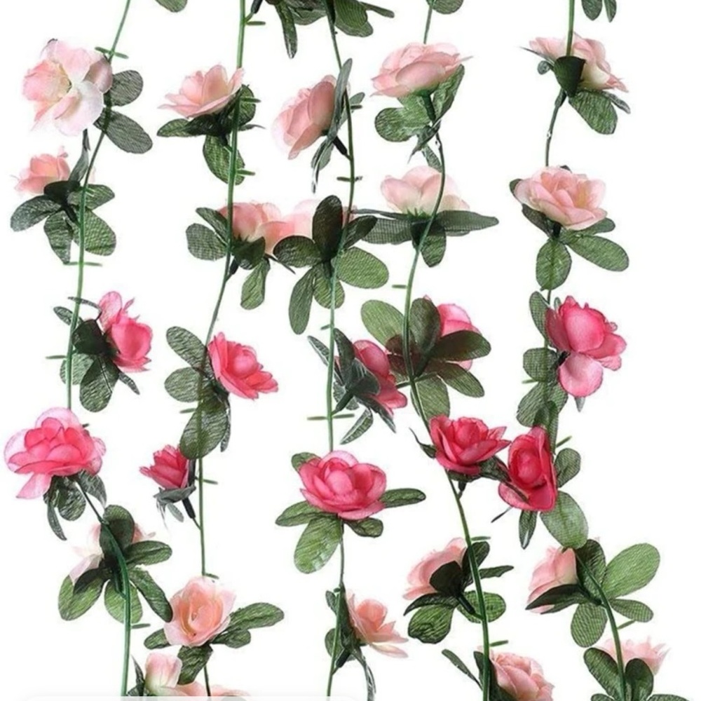 10 piece artificial flower rose vine